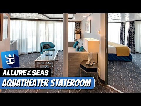Allure of the Seas AquaTheater Suite, 1 Bedroom (A4) walkthrough tour