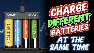 Is it possible to charge different voltage batteries  at the same time? Yes, with XTAR MiniMixer MX4