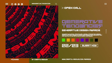 Generative Tendencies : Generative Design Awards by Creativ Medium