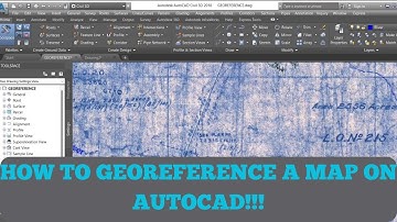 How to georeference a map on AutoCAD #georeferencing How to digitize a map on AutoCAD