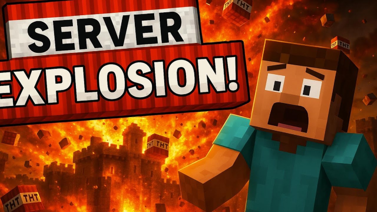 Blowing up my friend's Minecraft server - YouTube
