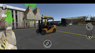 heavy lifting forklift simulator and long trailer truck - drive simulator 2016 - android gameplay screenshot 1