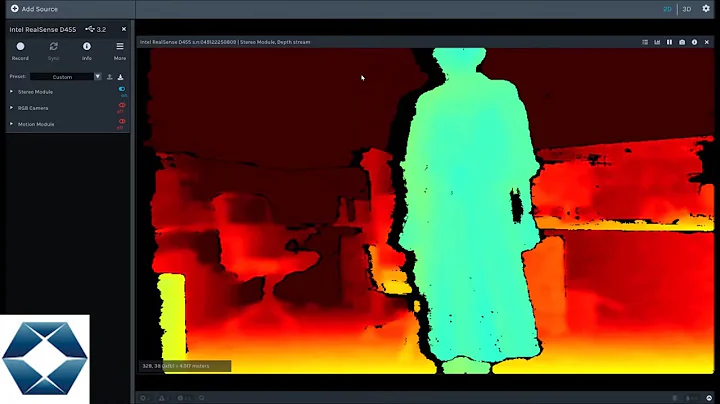 LIPSedge AE450 3D Depth Sensing Camera Point Cloud