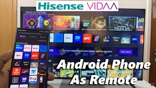 Hisense VIDAA Smart TV: How To Use Android Phone As Remote screenshot 1