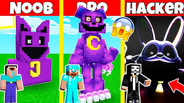 SMILING CRITTERS CATNAP CHAPTER 3 HOUSE BUILD CHALLENGE - NOOB vs PRO vs HACKER/Animation