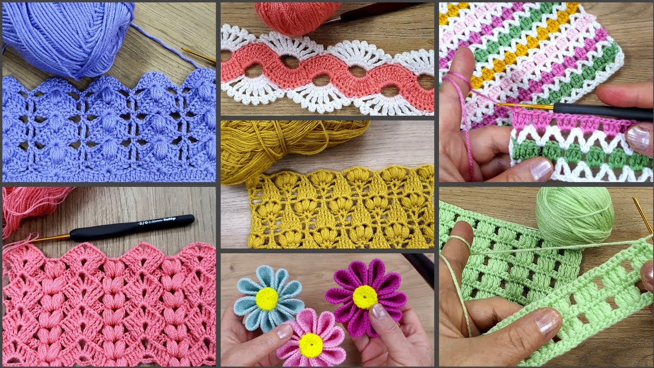 Harika ‼️ 87 çeşit tığ işi örgü modeller 💯 Amazing crochet knitting dessing