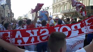 world cup 2018: polish fans in Kazan city centre before game against Colombia (24/06/2018) | DynekTV