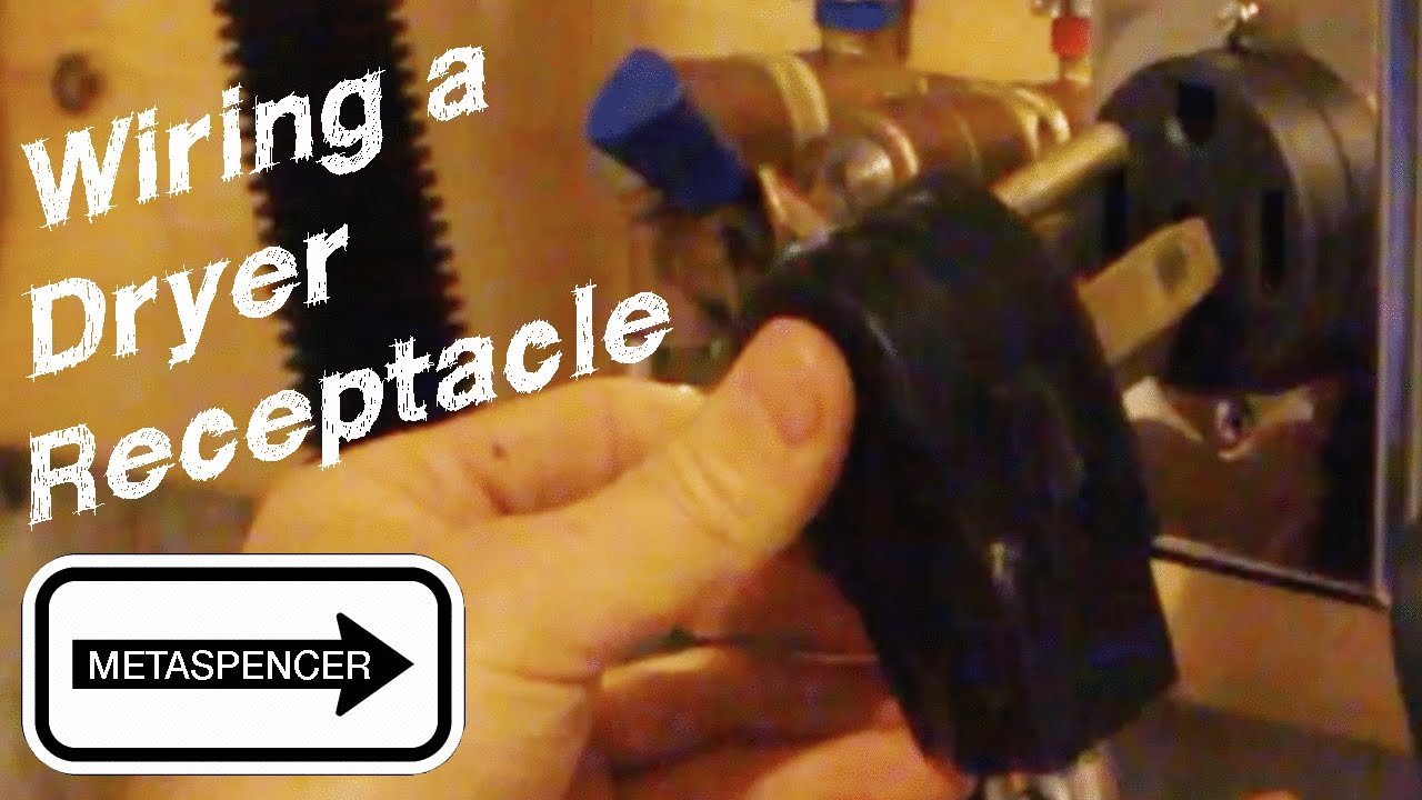 Wiring a Dryer Receptacle - YouTube