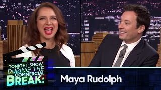 Maya Rudolph And Jimmy Fallon During Commercial Break