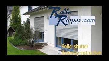 Instructions for assembly and allowance of a roller shutter by Rollo Rieper