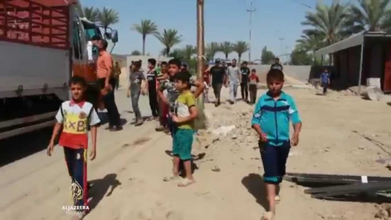 يتزايد عدد اللاجئين من الأنبار