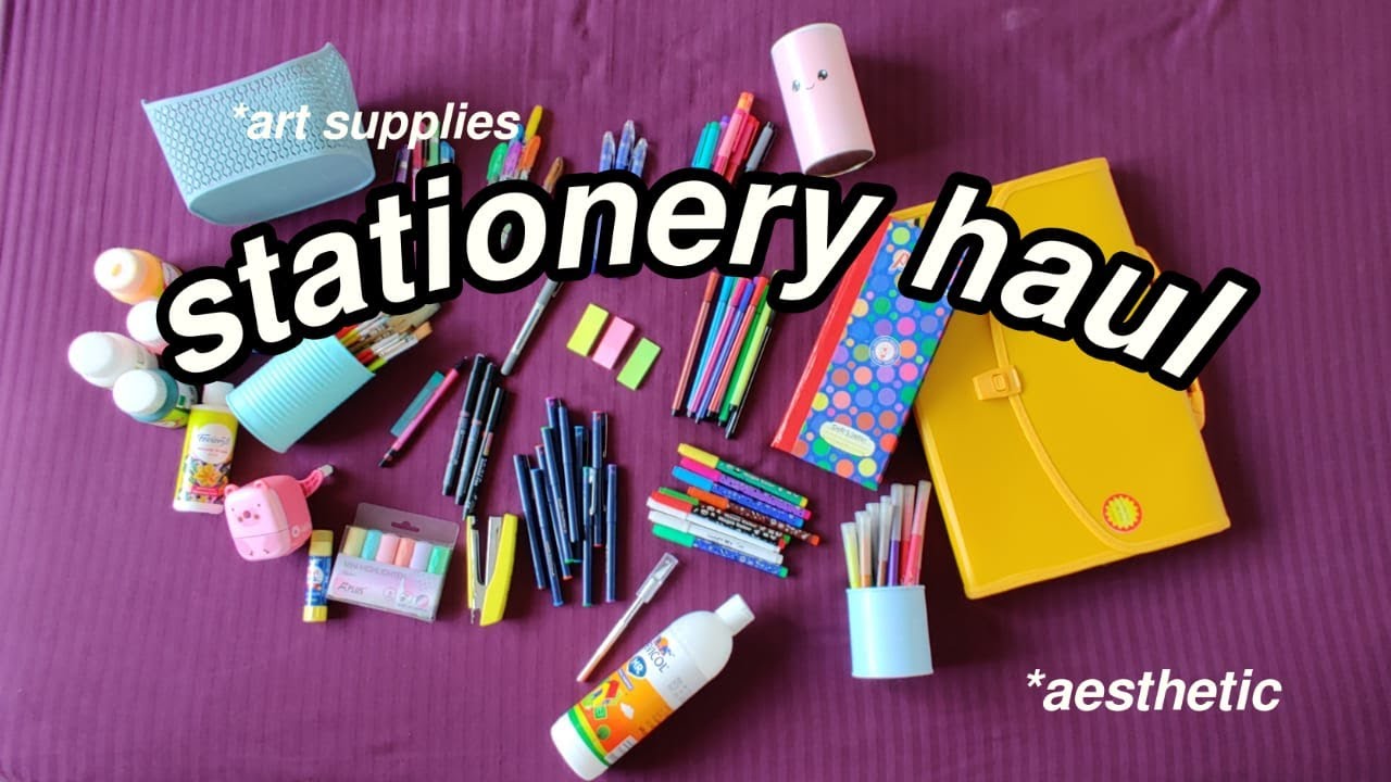 Stationery Haul 🍀 Class 9 Indian YouTube