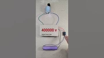 400kv into the 3.7v dc motor #shorts #dcmotor #highvoltage