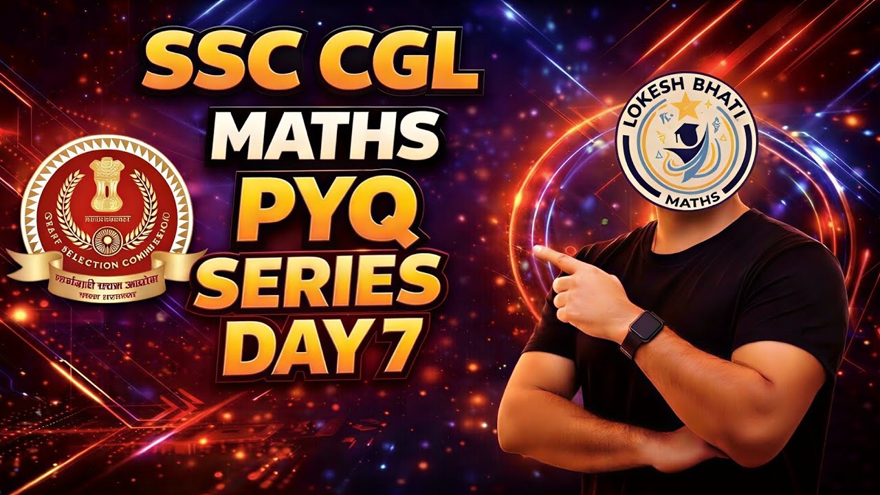 SSC CGL MATHS PYQ SERIES DAY 7 (14 SEP 2025 SHIFT 1) - YouTube