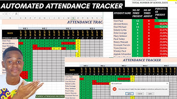 How to Create Automated Attendance Sheet in Excel - Step by Step Tutorial