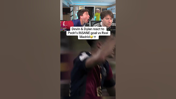 Devin & Dylan react to Pedri’s INSANE goal vs Real Madrid😂💀