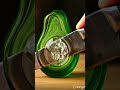 🥑 Satisfying Crystal Avocado Cut ASMR ✨ | Most Relaxing Glass Fruit Slice #hyperrealistic #avocado