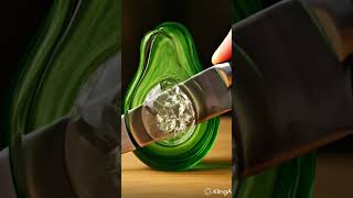 🥑 Satisfying Crystal Avocado Cut ASMR ✨ | Most Relaxing Glass Fruit Slice #hyperrealistic #avocado