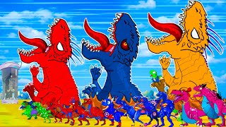 Incredible Tyrannosaurus x Godzilla evolution of River. Who's Next Dinosaurs KING? Jurassic Aventure