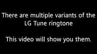Мульт Variants of the LG Tune ringtone