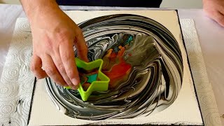 Can you believe THIS? Wow! METALLIC ⭐ Acrylic Pouring Abstract Art Tutorial