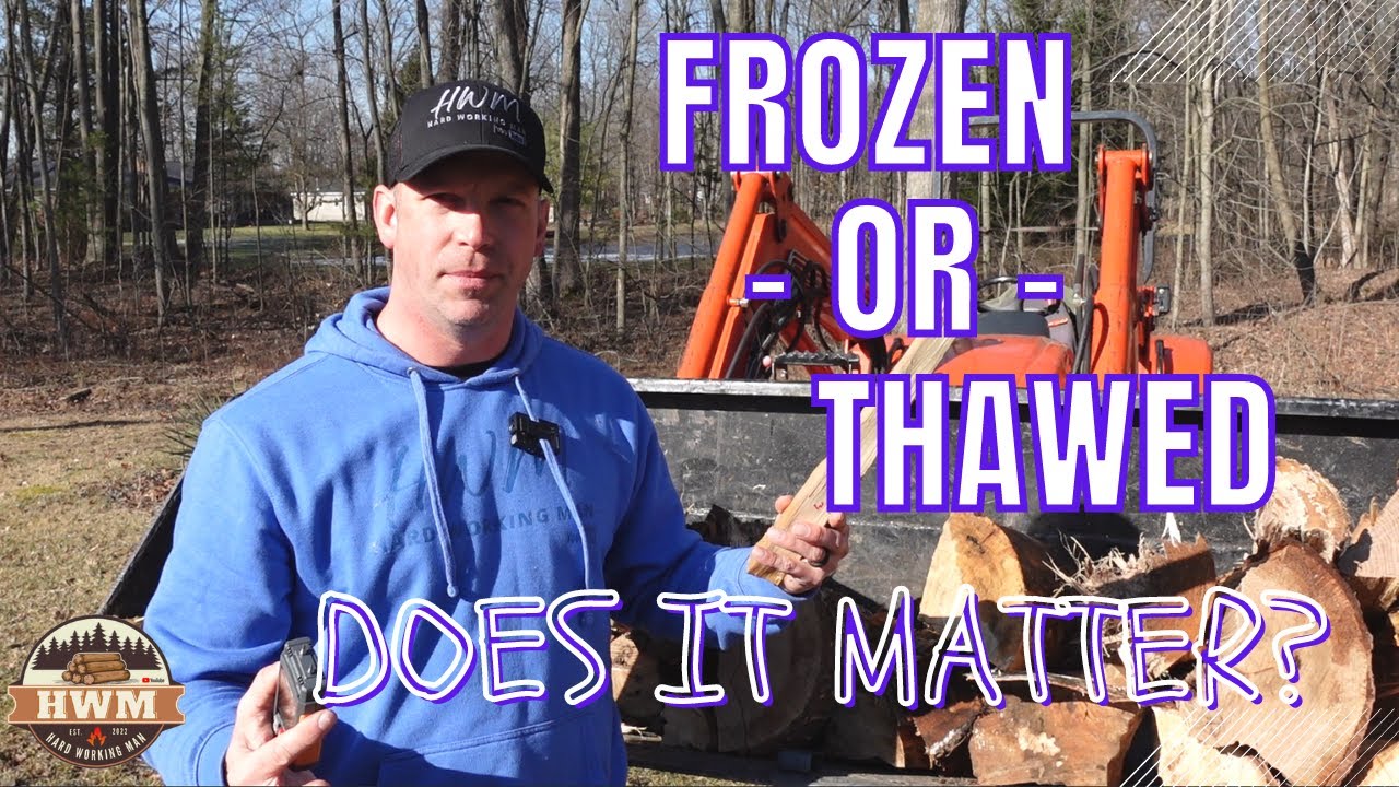 Frozen Firewood, Does It Matter? Moisture Meter Testing 123 YouTube