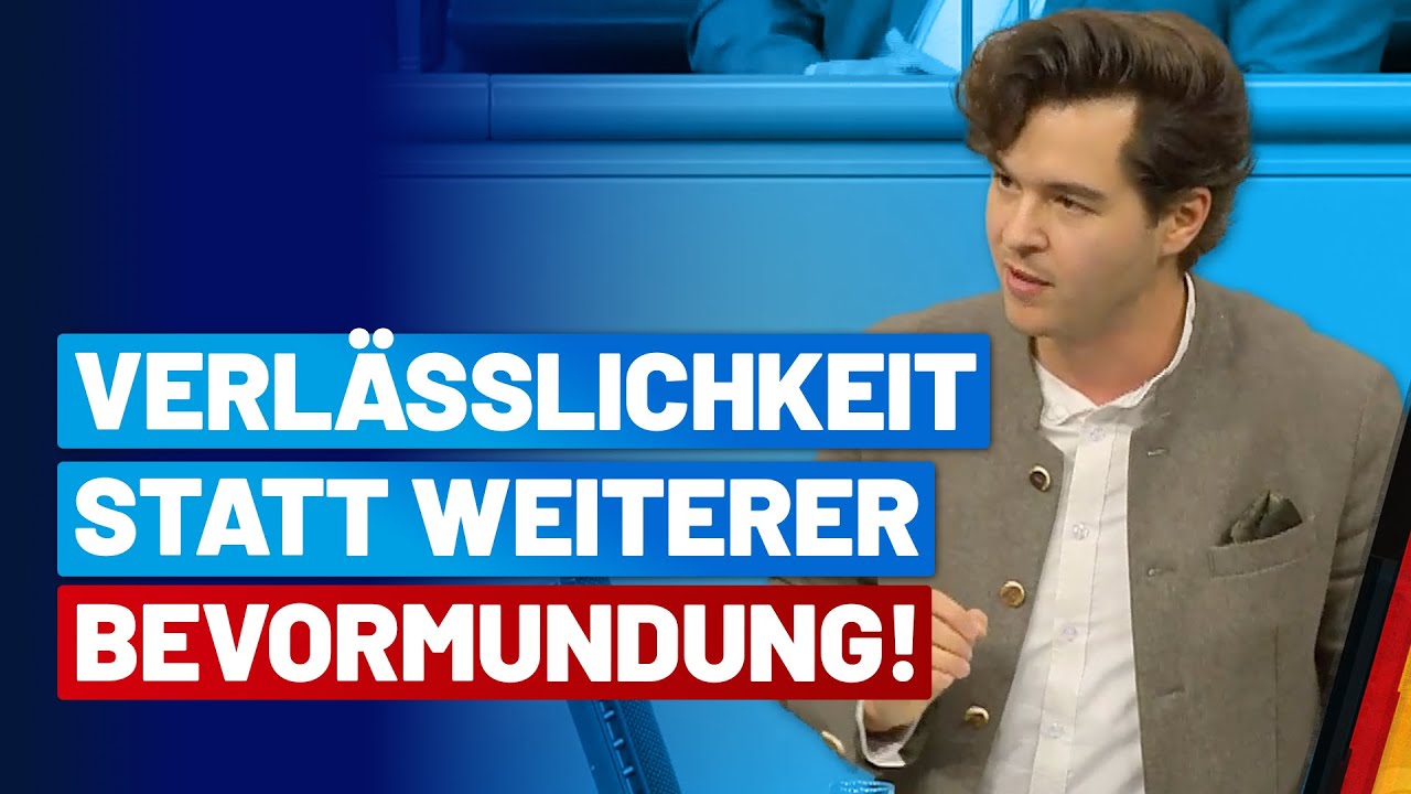 Verlässlichkeit statt weiterer Bevormundung! Dario Seifert - AfD-Fraktion im Bundestag