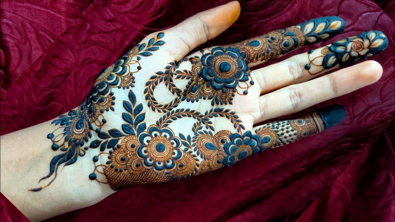 Step By Step Mehndi Design Tutorial | Beautiful Mehndi Design ...