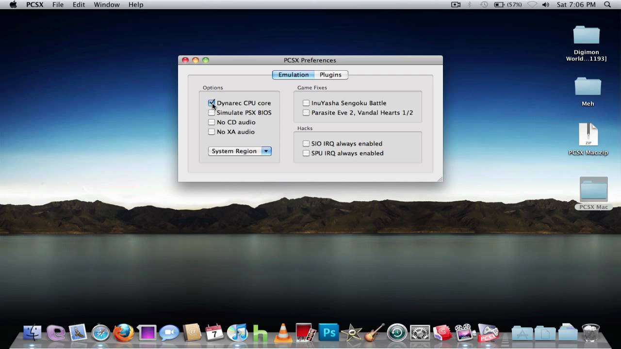 playstation emulator mac os x 10.6