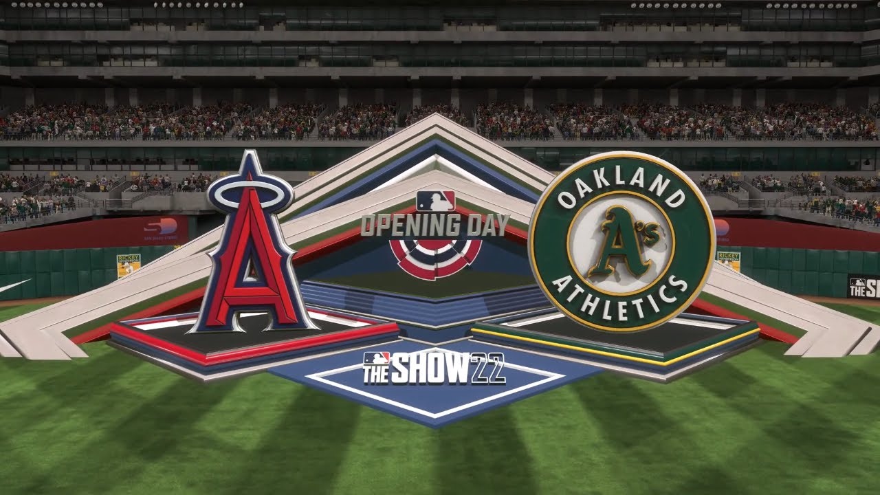 Los Angeles Angels vs Oakland Athletics Opening Day MLB The Show 22