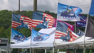 Preparations underway for Donald Trump's visit to Asheboro.