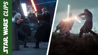 All Ahsoka vs Baylan Fights | Star Wars Clips