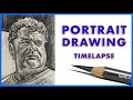 Drawing Portraits - Timelapse 004 - Traditional Pencil