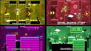 4 versions of Payload Full Version (Comparison) | Geometry Dash 2.207