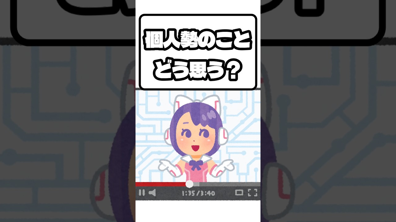【本音】企業勢Vtuber、個人勢のことどう思ってる？【企業V】#vtuber #推しをお探しですか #Shorts
