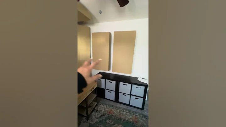 Recording Studio Install Complete With 13 Of Our 4” & 8” Standard Beige All Broadband Bass Traps!