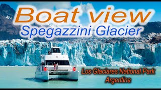 Boat view of the Spegazzini Glacier, Los Glaciares National Park, Argentina??