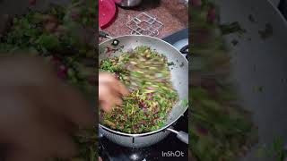 Harive Soppina Palya | ಹರಿವೆ ಸೊಪ್ಪಿನ ಪಲ್ಯ | Red and Green Amaranth Leaves Dry Recipe