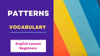 PATTERNS || Vocabulary in English || Describing clothes in English || Names of Patterns ||
