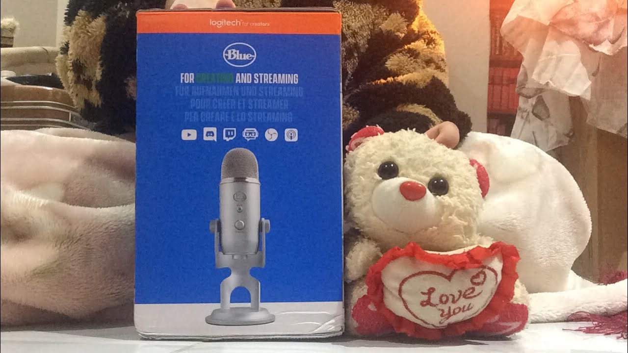ASMR(ish) Unboxing my first Blue Yeti Microphone ever! (Chaotic)