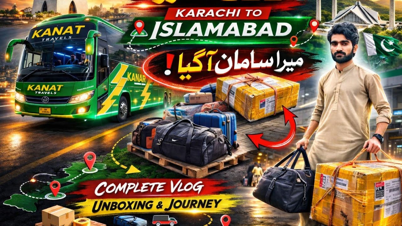From Karachi to Islamabad Parcel Collection Vlog 📦✨ shani vlogs 