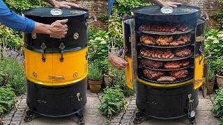 Insane DIY! Making Multi-Function Oven From Iron Barrel!