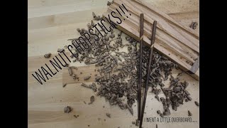 WALNUT/HICKORY CHOPSTICKS AND JIG...FULL TUTORIAL