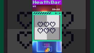 Health Bar Pixel art #aseprite #gaming #rpgmakermv