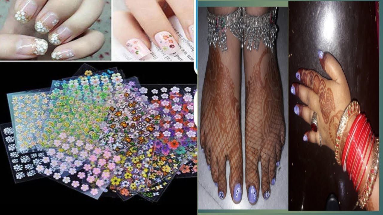 Tutorial nail art sticker YouTube