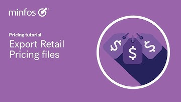 Export Retail Pricing files in Minfos