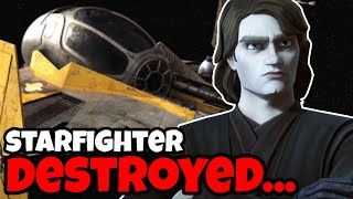 Every Time Anakin's Starfighter Gets Destroyed