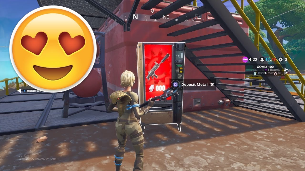 the free vending machine location in fortnite season 8 - fortnite all free vending machine locations season 8