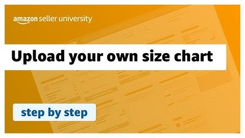 Upload your own size chart