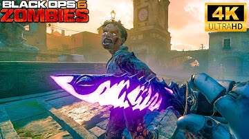 Unlocking the MELEE ONLY Reward - CITADELLE DES MORTS BLACK OPS 6 ZOMBIES 4K Gameplay No Commentary
